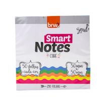 Bloco Adesivo Smart Notes 50x50mm Colorido Neon Soul c/250 folhas - BRW