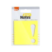 Bloco Adesivo Smart Notes Neon Cut 30 Folhas Com Detalhe 70mm x 70mm - BRW