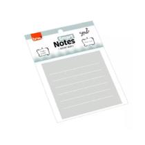 Bloco Adesivo Smart Notes Pautado Cinza 76MMx76MM 50 Folhas - BRW