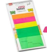 Bloco Adesivo Smart Notes Transparente Neon BRW - Post-it para Organização Bloco Adesivo Smart Notes Transparente Neon BRW - Post-it para Organização