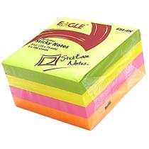 Bloco Adesivo Sticky Notes Eagle 75x75mm 4 Cores NEON