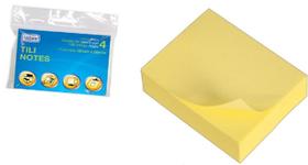 Bloco adesivo tili notes 38x50mm 400 folhas amarelo Bloco adesivo tili notes 38x50mm 400 folhas amarelo