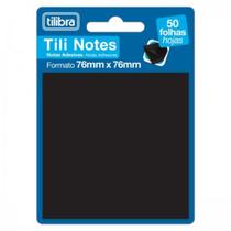 Bloco Adesivo Tili Notes 76 X 76MM 50 Folhas Preto Tilibra