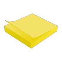 Bloco Adesivo Tili Notes 76x76mm 100 folhas Amarelo Neon