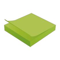 Bloco Adesivo Tili Notes 76x76mm 100 folhas Verde Neon