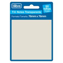 Bloco Adesivo Tili Notes 76x76mm 50 Folhas Transparente Bloco Adesivo Tili Notes 76x76mm 50 Folhas Transparente