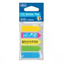 Bloco Adesivo Tili Notes Tag 43MMX12MM Com 5 Tilibra