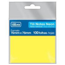 Bloco Adesivo TILIBRA Tili 76 x 76 mm Neon