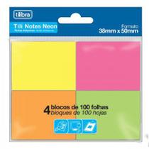 Bloco Adesivo Tilibra Tili Notes Neon 4x1 38x50mm