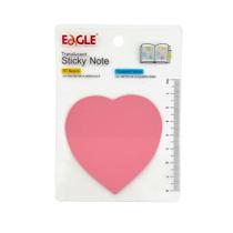 Bloco Adesivo Transparente Coração Eagle 30 Folhas 7,5x7,5cm Bloco Adesivo Transparente Coração Eagle 30 Folhas 7,5x7,5cm