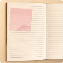 BLOCO ADESIVO TRANSPARENTE ROSA 76mmX76mm 50Folhas - JOCAR OFFICE - Leonora