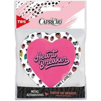 Bloco Adesivo Tris Capricho Coração Neon