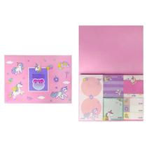 Bloco Adesivo Unicornio Feliz - Rosa - FF7011 - Fofy Bloco Adesivo Unicornio Feliz - Rosa - FF7011 - Fofy