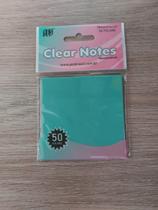 Bloco adesivo Yes 75X75mm transparente verde 50 folhas