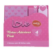 Bloco Adesivos Love Pink - MOLIN