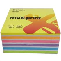 Bloco Anotação Maxprint Post It 76X76Mm 400 Folhas Arco Iris