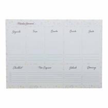 Bloco anotacao planner semanal 21x29cm 52pag 96930 / un / fwb