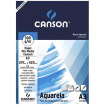 Bloco Aquar. Mix Media 300gr 7181 A3 Canson Bloco Aquar. Mix Media 300gr 7181 A3 Canson