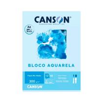 Bloco Aquarela 12fls A2 300g - Canson