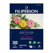 Bloco Aquarela A3 Filiperson Renaud 300G 12 Folhas Branco