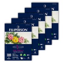 Bloco Aquarela A4 Filiperson Renaud 300G 12 Folhas 5 Blocos Bloco Aquarela A4 Filiperson Renaud 300G 12 Folhas 5 Blocos