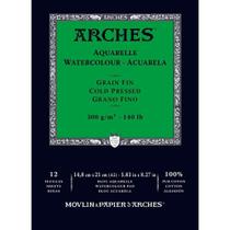 Bloco Aquarela Arches 14,8x21cm Cold Pressed 300g 12 Folhas A1795090 1 1