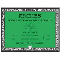 Bloco Aquarela Arches 300g Aqua Grao Fino c/ 20fls - 23x31 Bloco Aquarela Arches 300g Aqua Grao Fino c/ 20fls - 23x31