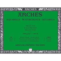 Bloco Aquarela Arches 31x41cm Grão Fino 20 Folhas Branco