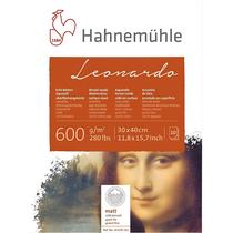 Bloco Aquarela Leonardo 600g Hahnemuhle 30x40cm Text Fina com 10 Folhas