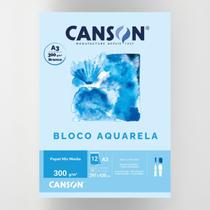 Bloco Aquarela Linha Técnica 300g A3 12 Folhas Canson Bloco Aquarela Linha Técnica 300g A3 12 Folhas Canson
