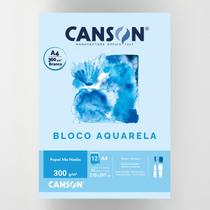 Bloco Aquarela Linha Técnica 300g A4 12 Folhas Canson Bloco Aquarela Linha Técnica 300g A4 12 Folhas Canson