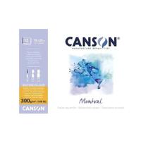 Bloco Aquarela Montval Canson 18x25 300g Grão Fino 12 Fls 60807317sa