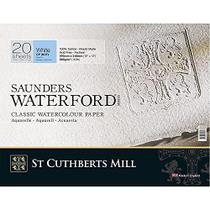Bloco Aquarela Saunders Waterford 300g 041 x 031 cm 20 Fls Branco Natural - St Cuthberts Mill