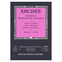 Bloco Aquarelle Arches 5095 300gr Grain Sat Canson