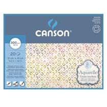 Bloco Aquarelle Canson Rugosa 31x41cm 300g 20fls