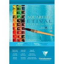 Bloco Aquarelle Etival A4 200g 10 Folhas CLAIREFONTAINE Bloco Aquarelle Etival A4 200g 10 Folhas CLAIREFONTAINE