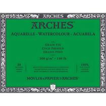 Bloco Arches Aquarela 300 G/m² Grain Fin 23x31cm com 20 Folhas Bloco Arches Aquarela 300 G/m² Grain Fin 23x31cm com 20 Folhas