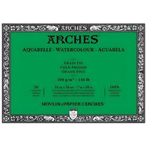 Bloco Arches Aquarelle 300 G/m² Grão Fino Branco 18x26cm 20 Folhas Bloco Arches Aquarelle 300 G/m² Grão Fino Branco 18x26cm 20 Folhas