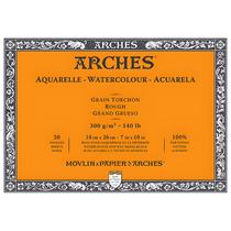 Bloco Arches Aquarelle 300 G/m² Grão Rugoso 18x26cm Branco 20 Folhas