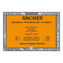 Bloco Arches P/ Aquarela 18x26 300g Grao Rugoso 20fls