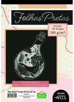 Bloco Arts Folhas Pretas A4 180g 20 Folhas - Jandaia