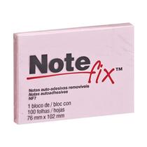 Bloco Auto-adesivo 102mm X 76mm Rosa Notefix 3m