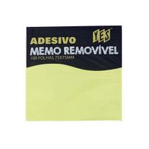 Bloco Auto Adesivo Memo Removível Amarelo (unidade)