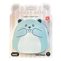 Bloco Auto Adesivo Urso Kawai - Azul