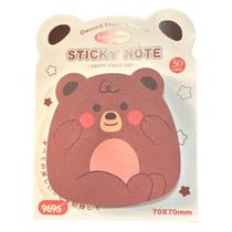 Bloco Auto Adesivo Urso Kawai - Marron Meigo