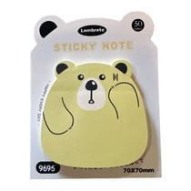 Bloco Auto Adesivo Urso Kawai - Verde