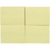 Bloco Autoadesivo 38x50mm Amarelo 4 blocos c/100fls