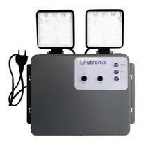 Bloco autonomo 2 faróis 48W prova dagua com bateria 12V 7Ah Moura Bloco autonomo 2 faróis 48W prova dagua com bateria 12V 7Ah Moura
