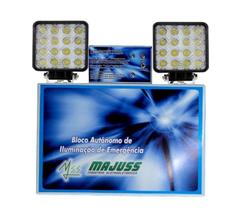 Bloco Autônomo de Emergência Led 96W com Baterias