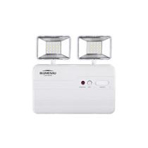 Bloco Autônomo LED 2 Faróis Quadrado - Blumenau Iluminação 10W 2200 Lumens Bloco Autônomo LED 2 Faróis Quadrado - Blumenau Iluminação 10W 2200 Lumens